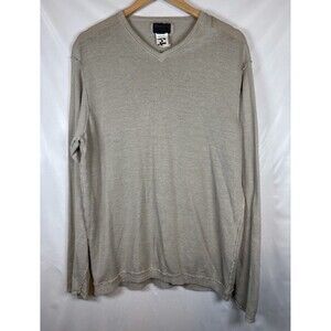 Transit Uomo 410 Italy Cashmere Silk Linen V Neck Long Sleeve Sweater Men’s XL